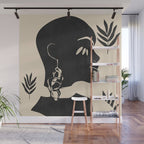Tropical Girl /Abstract Minimal Wall Mural Gallery Image 1