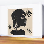 Tropical Girl /Abstract Minimal Wall Mural Gallery Image 2