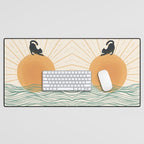 Good Morning Meow 7 Sunny Day Ocean  Desk Mat Gallery Image 1