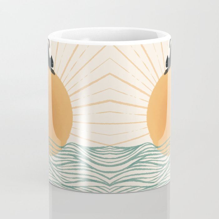 Good Morning Meow 7 Sunny Day Ocean  Coffee Mug Gallery Image 4