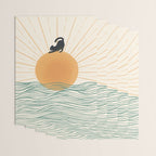 Good Morning Meow 7 Sunny Day Ocean  Wrapping Paper Gallery Image 3