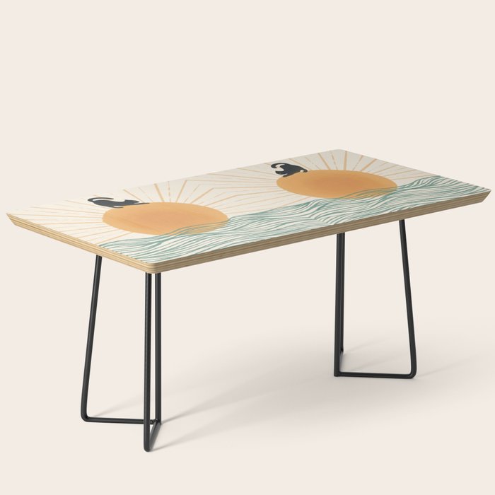 Good Morning Meow 7 Sunny Day Ocean  Coffee Table Gallery Image 1
