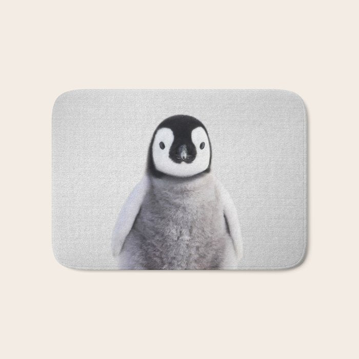 Baby Penguin - Colorful Bath Mat Gallery Image 1