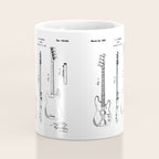 Bass Guitar Patent - Bass Guitarist Art - Antique Coffee Mug Gallery Image 4