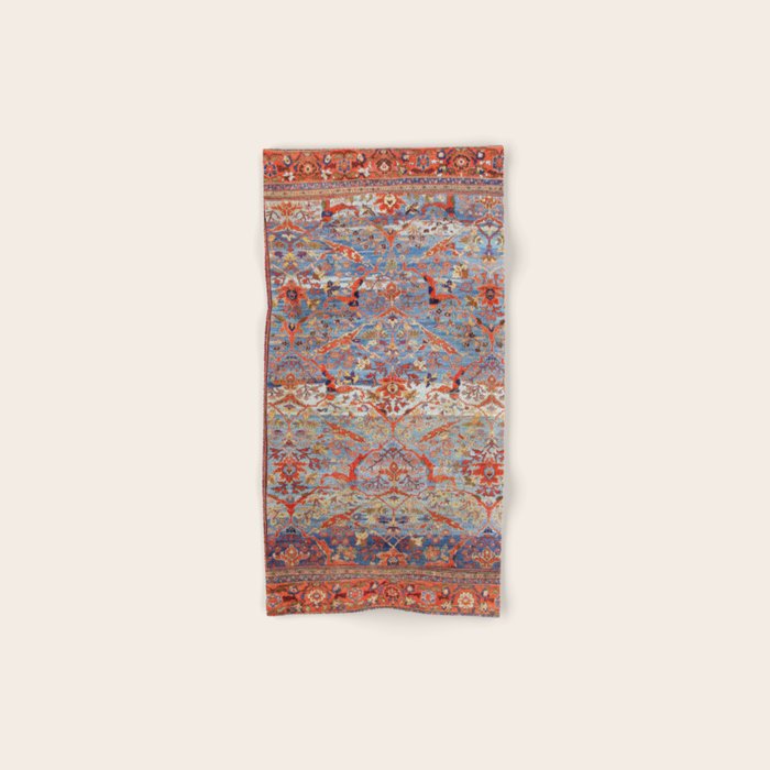 Sultanabad Antique Persian Rug Print Bath Towel Gallery Image 1