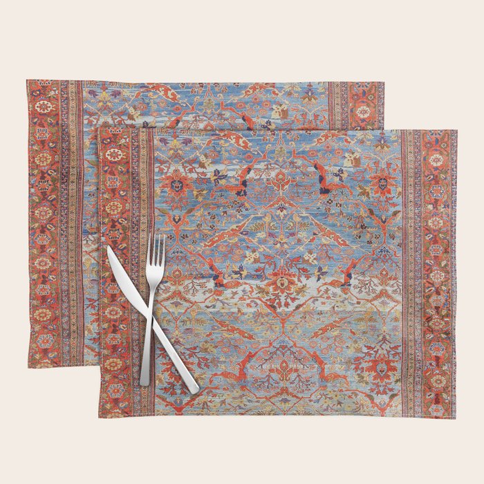Sultanabad Antique Persian Rug Print Placemat Gallery Image 1