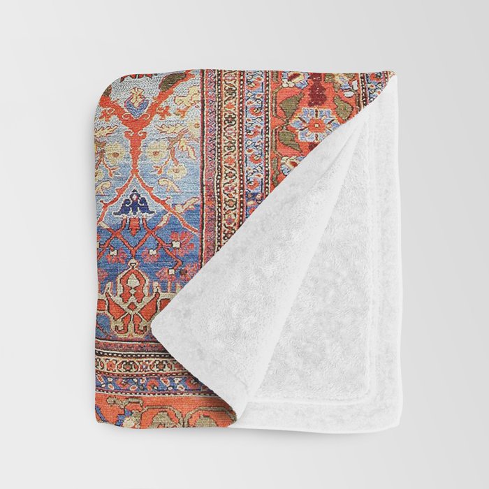 Sultanabad Antique Persian Rug Print Throw Blanket Gallery Image 3