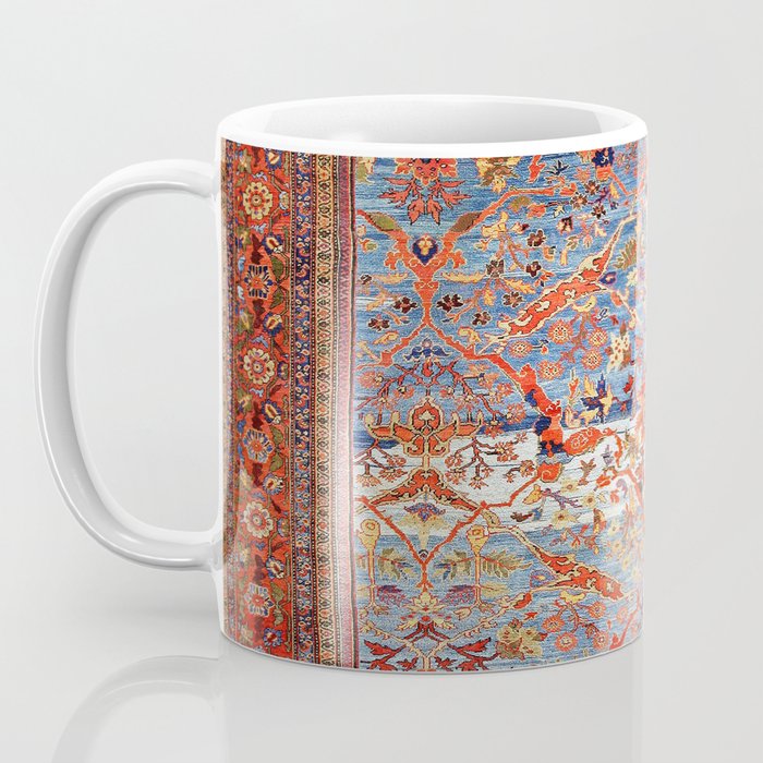 Sultanabad Antique Persian Rug Print Coffee Mug Gallery Image 3
