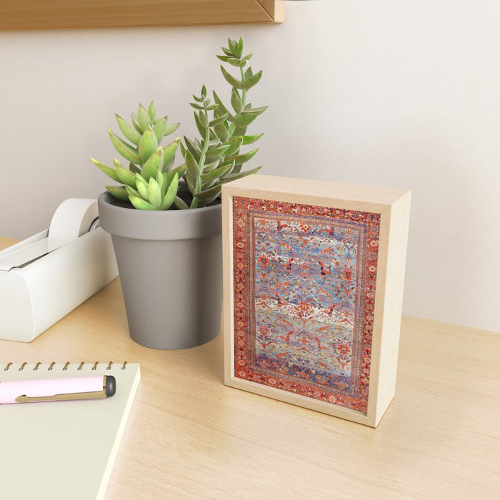 Sultanabad Antique Persian Rug Print Mini Art Print Gallery Image 2