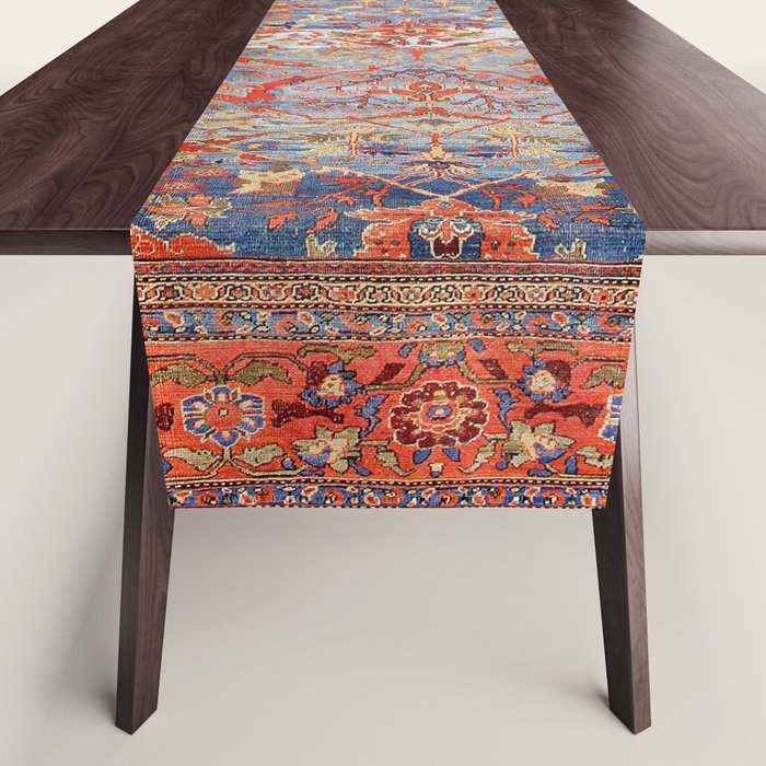 Sultanabad Antique Persian Rug Print Table Runner Gallery Image 1