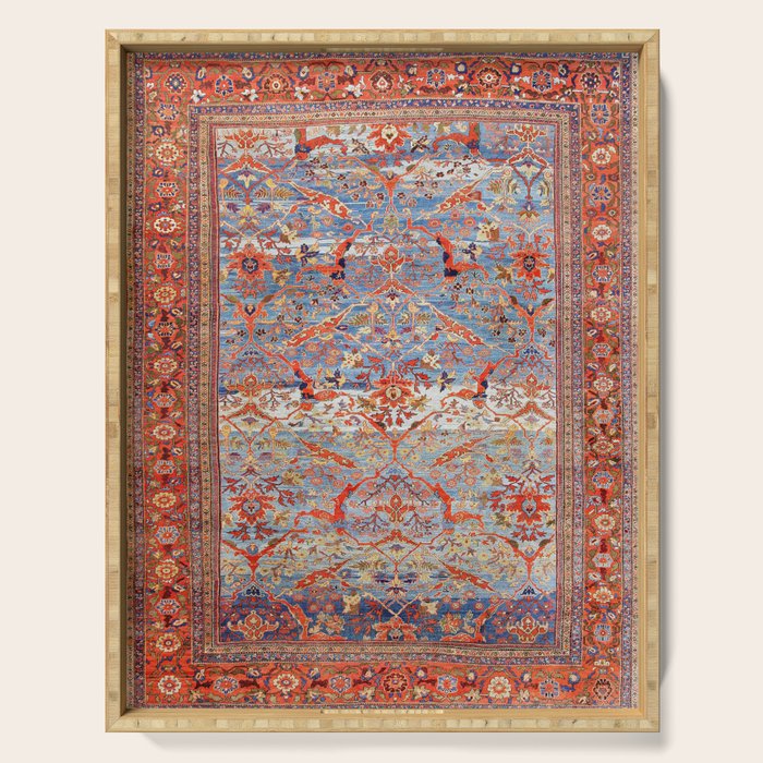 Sultanabad Antique Persian Rug Print Serving Tray Gallery Image 1