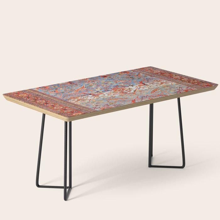 Sultanabad Antique Persian Rug Print Coffee Table Gallery Image 1