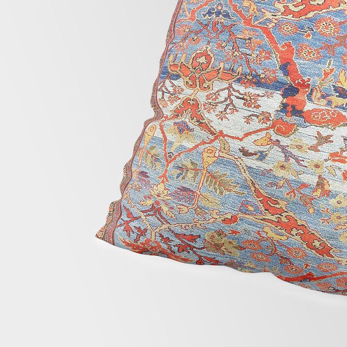 Sultanabad Antique Persian Rug Print Pillow Sham Gallery Image 4