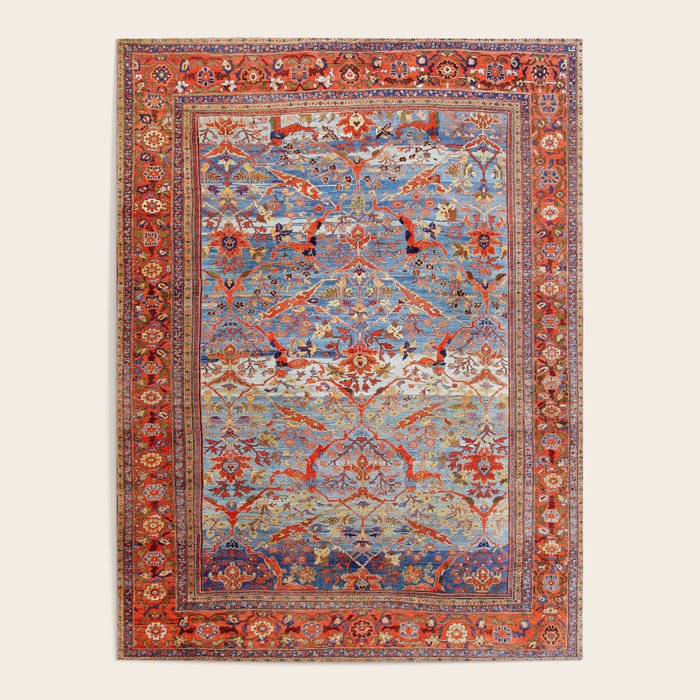 Sultanabad Antique Persian Rug Print Poster Gallery Image 4