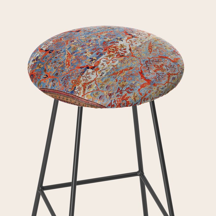 Sultanabad Antique Persian Rug Print Stool Gallery Image 2