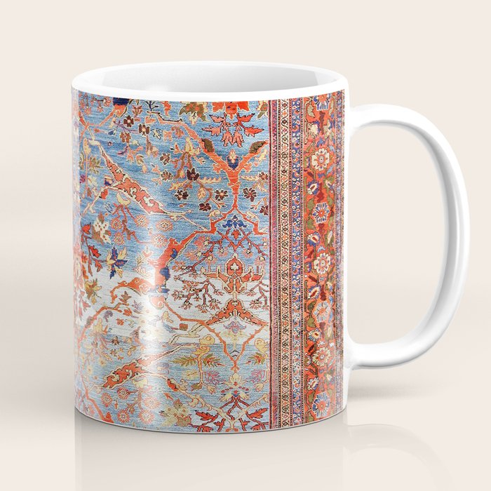 Sultanabad Antique Persian Rug Print Coffee Mug Gallery Image 1
