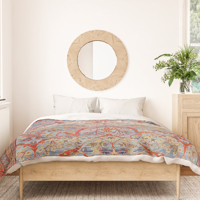 Sultanabad Antique Persian Rug Print Duvet Cover Gallery Image 3