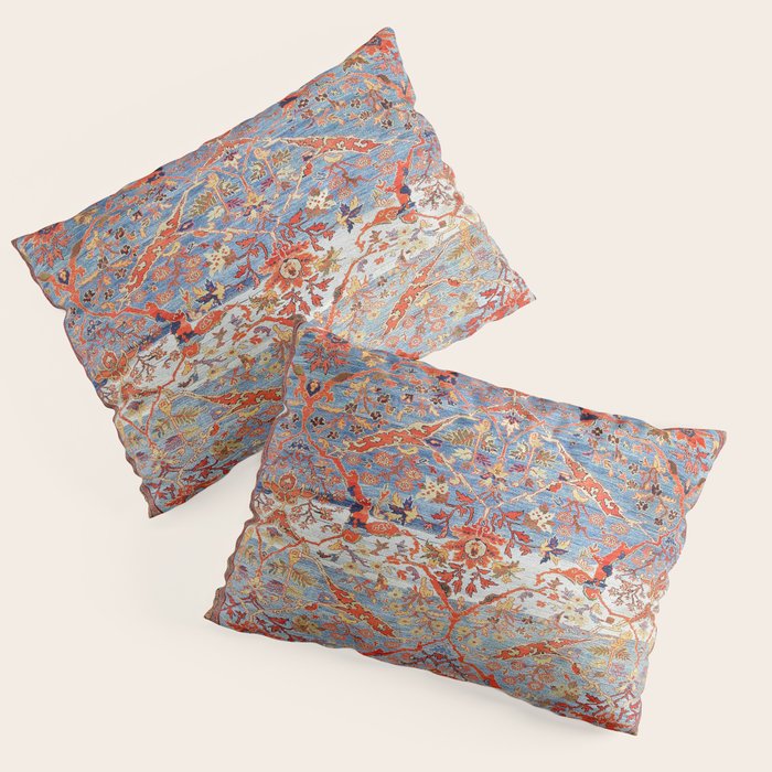 Sultanabad Antique Persian Rug Print Pillow Sham Gallery Image 3