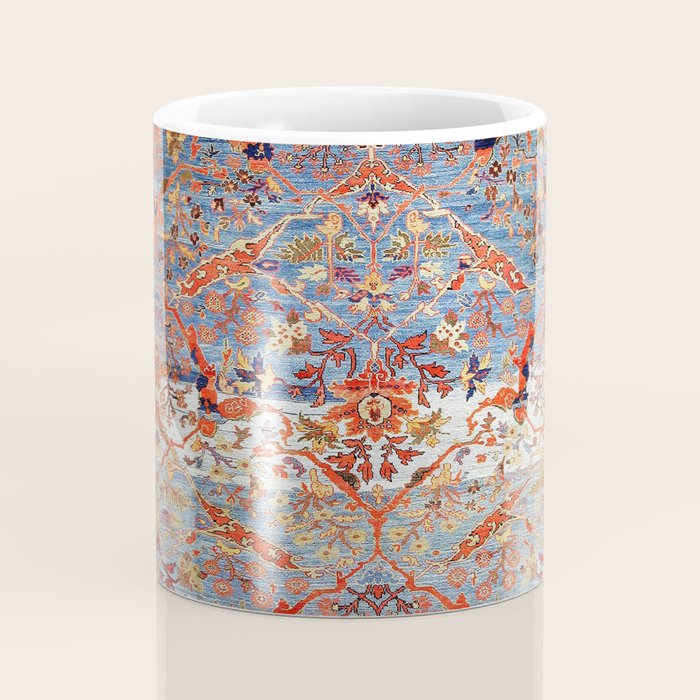Sultanabad Antique Persian Rug Print Coffee Mug Gallery Image 4