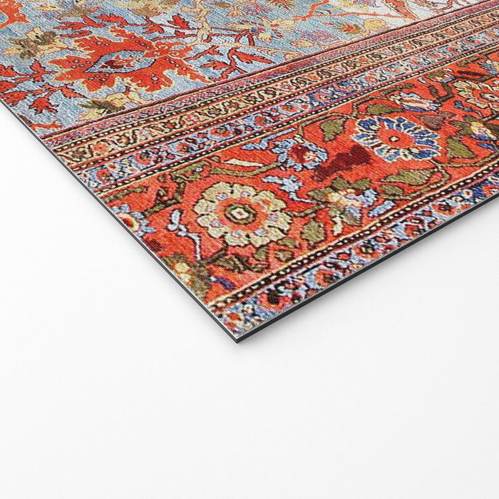 Sultanabad Antique Persian Rug Print Welcome Mat Gallery Image 2