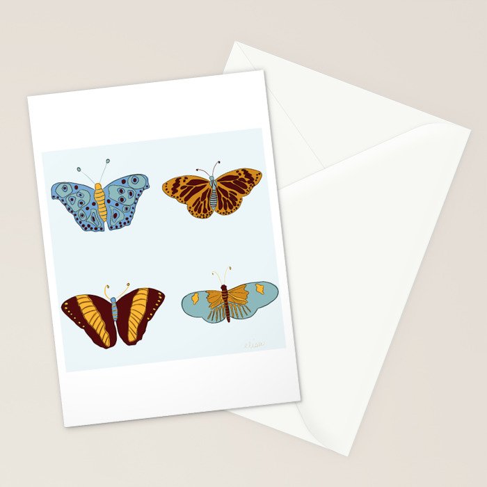 Fall butterflies Stationery Card Gallery Image 2