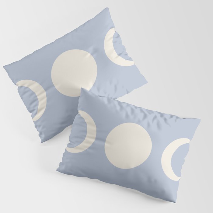 Moon Minimalism - Blue Pillow Sham Gallery Image 3