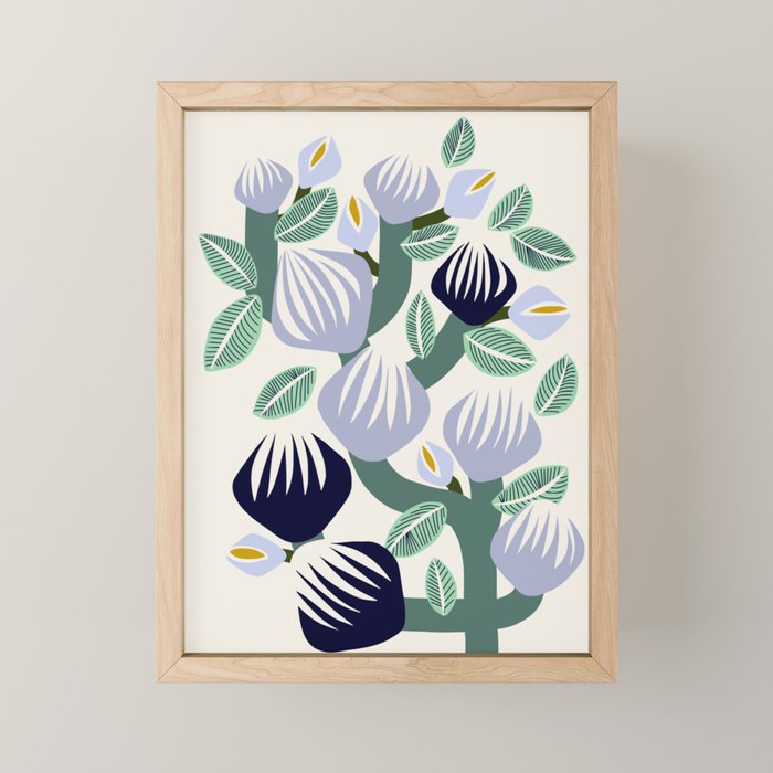 expectant iteration bold branch Mini Art Print Gallery Image 1