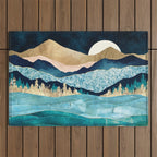 Midnight Ocean Outdoor Rug Gallery Image 1