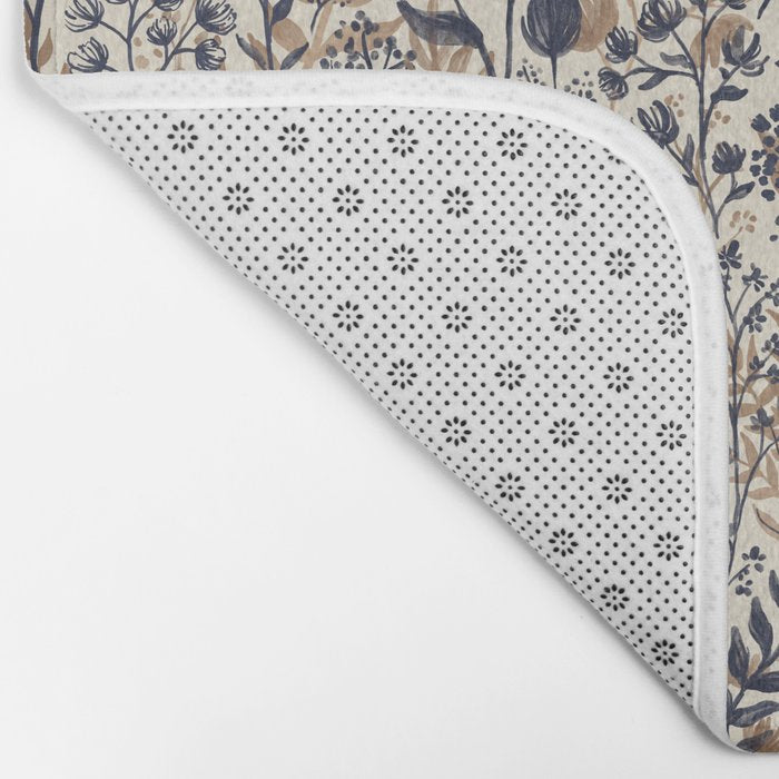 Moody Blooms Dark Neutral Bath Mat Gallery Image 2