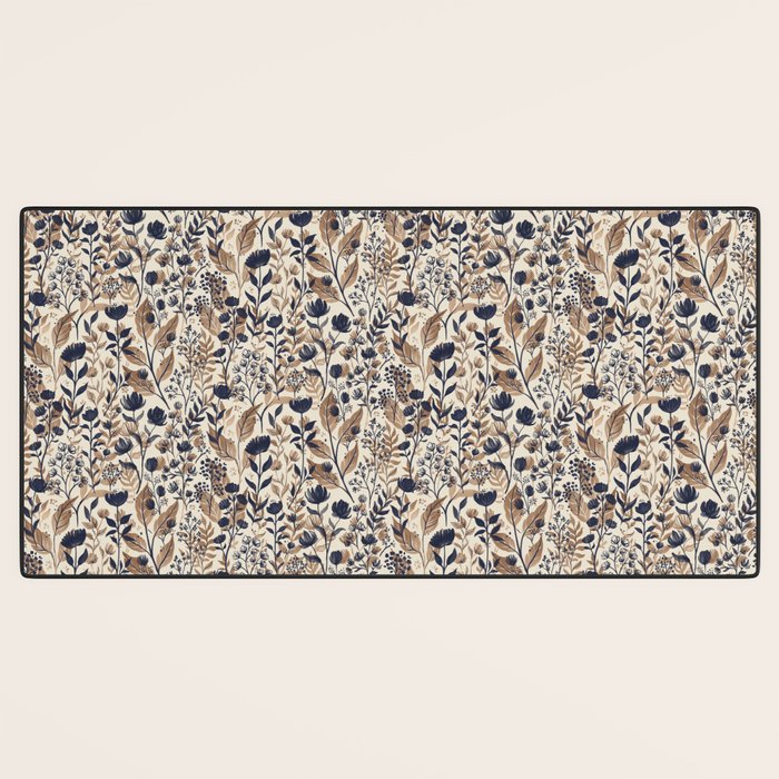 Moody Blooms Dark Neutral Desk Mat Gallery Image 3