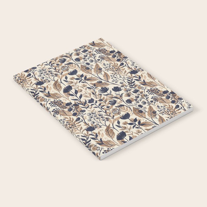 Moody Blooms Dark Neutral Notebook Gallery Image 1