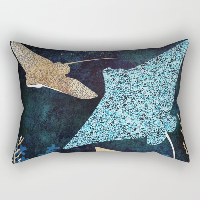 Metallic Stingray II Rectangular Pillow Gallery Image 1