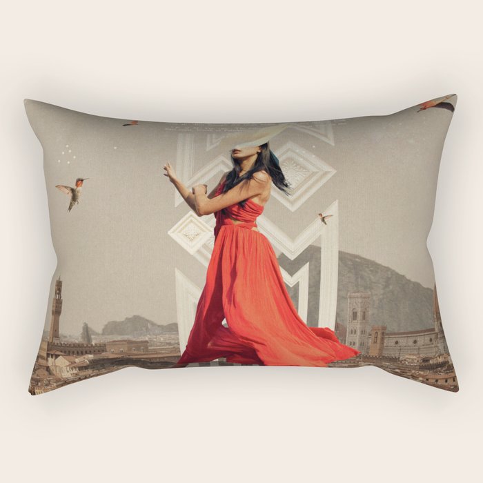 Bird Whisperer Rectangular Pillow Gallery Image 2