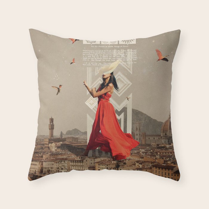 Bird Whisperer Throw Pillow Gallery Image 1