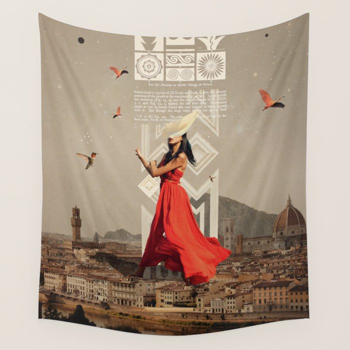 Bird Whisperer Wall Tapestry Gallery Image 4