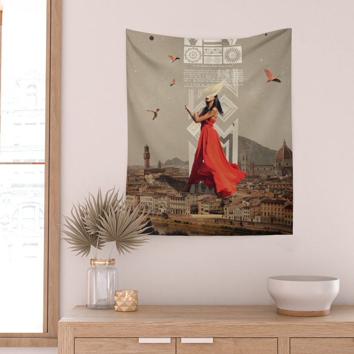 Bird Whisperer Wall Tapestry Gallery Image 2