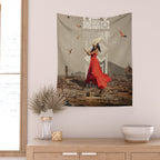 Bird Whisperer Wall Tapestry Gallery Image 2
