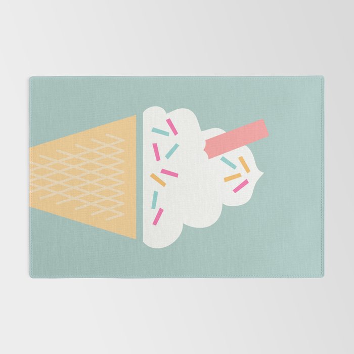 Ice Cream (Mint) Rug Gallery Image 2