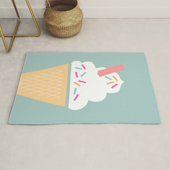 Ice Cream (Mint) Rug Gallery Image 1