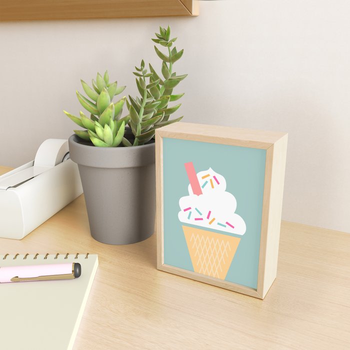 Ice Cream (Mint) Mini Art Print Gallery Image 2