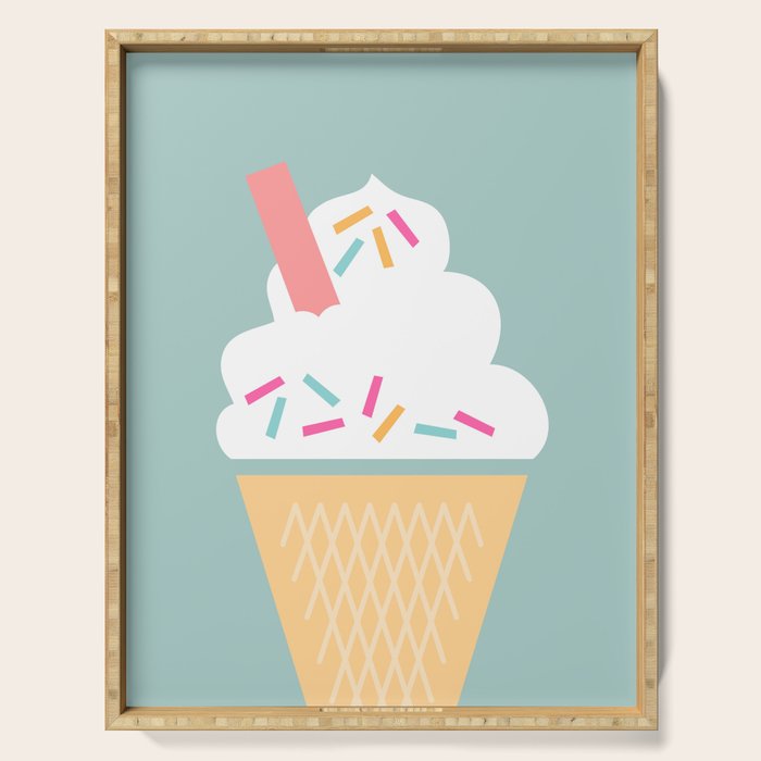 Ice Cream (Mint) Serving Tray Gallery Image 1