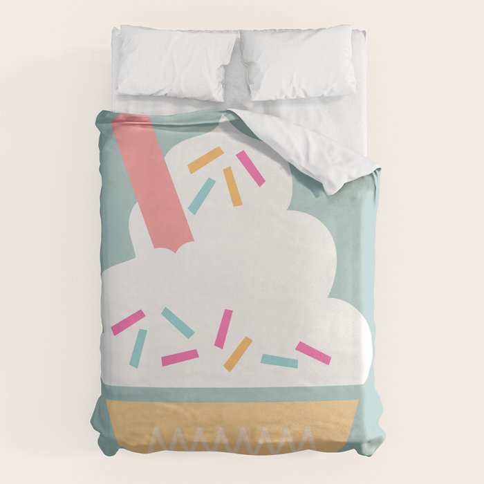 Ice Cream (Mint) Duvet Cover Gallery Image 6
