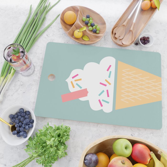 Ice Cream (Mint) Cutting Board Gallery Image 2