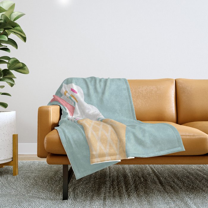 Ice Cream (Mint) Throw Blanket Gallery Image 1