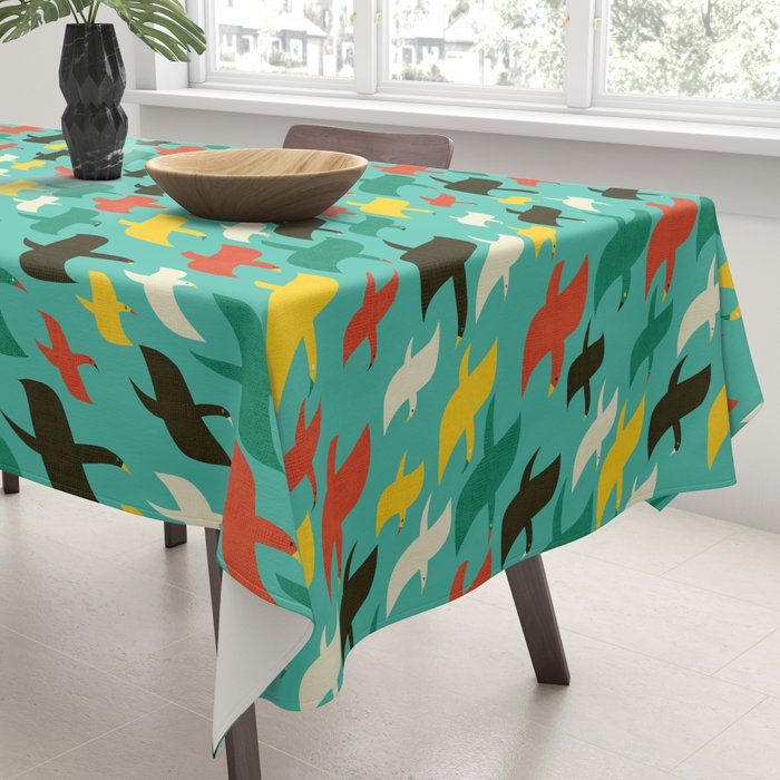 Birds are flying Tablecloth Gallery Image 3