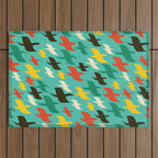 Birds are flying Outdoor Rug Gallery Image 1