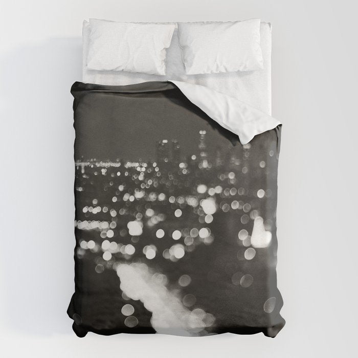 Los Angeles cityscape. L.A. Noir Duvet Cover Gallery Image 6