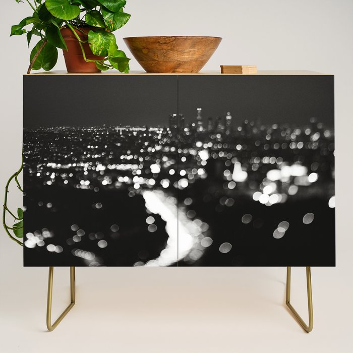 Los Angeles cityscape. L.A. Noir Credenza Gallery Image 1