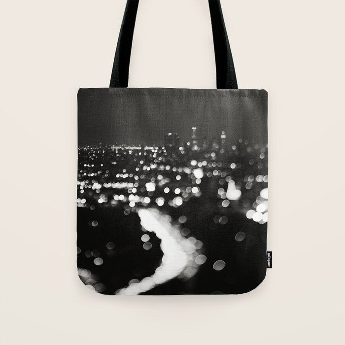 Los Angeles cityscape. L.A. Noir Tote Bag Gallery Image 1