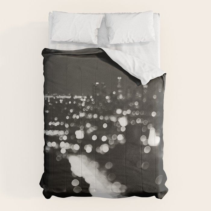 Los Angeles cityscape. L.A. Noir Comforter Gallery Image 1